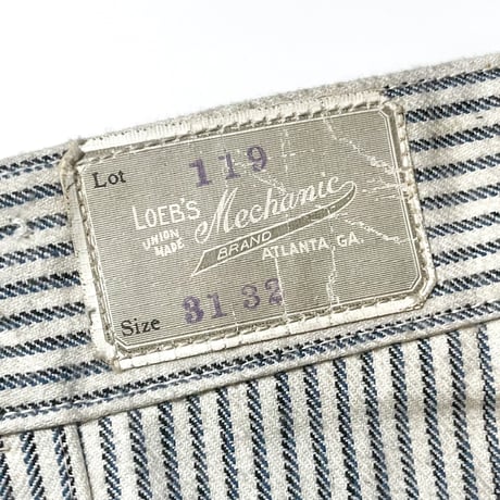 1930's〜 LOEB'S Cotton Trousers Deadstock