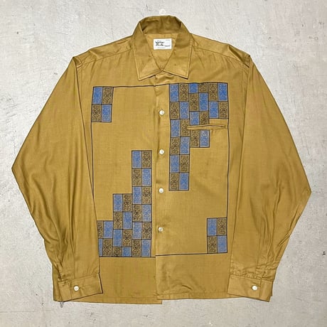 1960's A Mark XX Rayon L/S Shirt
