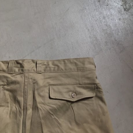 1950〜60's French Army Chino Short Pants Deadstock