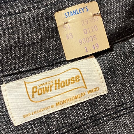 1960's Powr House BIack Chambray L/S Shirt Deadstock