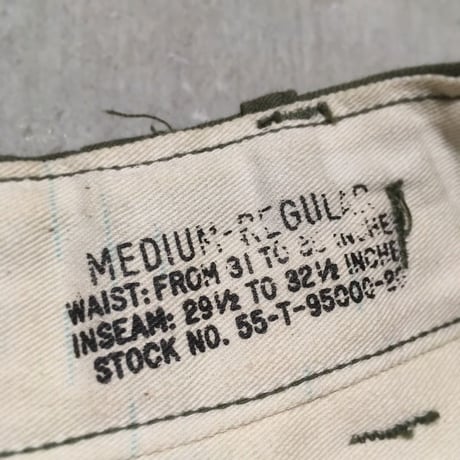 1950's US.ARMY M-51 Field Trousers Deadstock