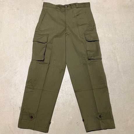 1950〜60's French Amry M-47 Herringbone Trousers Deadstock