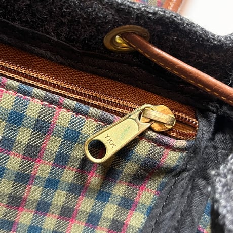 1980's L.L.Bean Leather&Tweed Rucksack