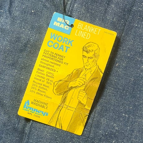 1960's BIG MAC Denim Coverall Deadstock