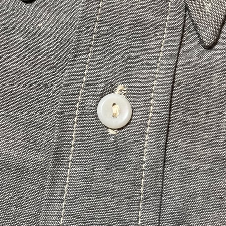 1950〜60's Unknown Gray Chambray L/S Shirt Deadstock