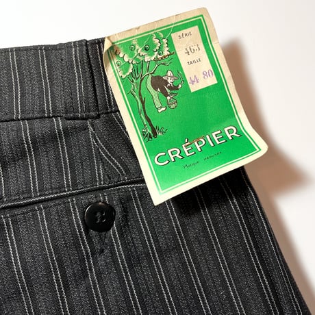 1950's CREPIER Cotton Trousers Deadstock