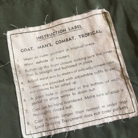 1960's US.ARMY Jungle Fatigue 1st Jacket