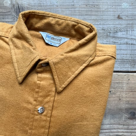 1980's FIVE BROTHER Chamois Cloth L/S Shirt Deadstock