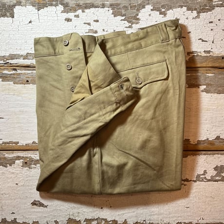 1950〜60's French Army M-52 Chino Trousers Deadstock