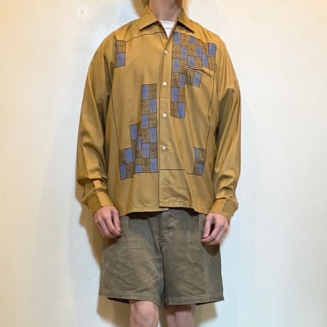 1960's A Mark XX Rayon L/S Shirt