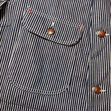 1940〜50's PIONEER Hickory Coverall Deadstock
