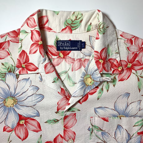 1990's〜 Polo by Ralph Lauren Seersucker S/S Shirt