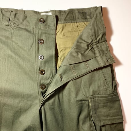 1950〜60's French Army M-47 Herringbone Trousers Deadstock