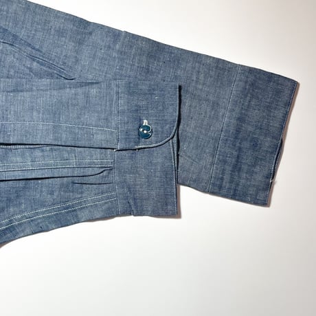 1950's US.NAVY Chambray L/S Shirt Deadstock