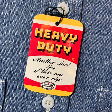 1950〜60's HEAVY DUTY Chambray L/S Shirt Deadstock