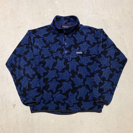 1990's Patagonia Synchilla Fleece Snap-T Zen Turtles Pattern