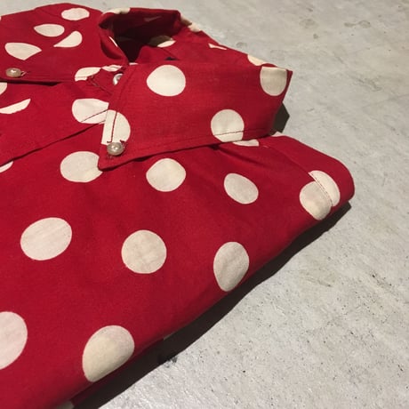 1960's James Hall Dots L/S Shirt Deadstock