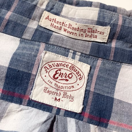 1960's Enro Indian Madras S/S Shirt
