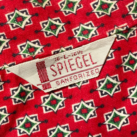 1960's SPIEGEL Flannel L/S Shirt Deadstock