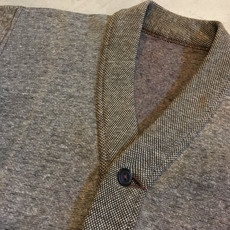 1940〜50's Unknown Salt&Pepper Sweat Cardigan