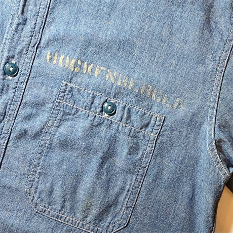 1940's US.NAVY Chambray L/S Shirt