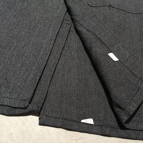 1950's LE VETEMENT ATLANTIQUE Black Chambray Atelier Coat Deadstock
