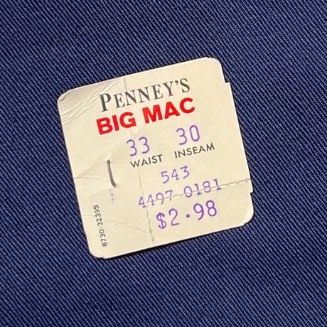 1960's BIG MAC Chino Trousers Deadstock