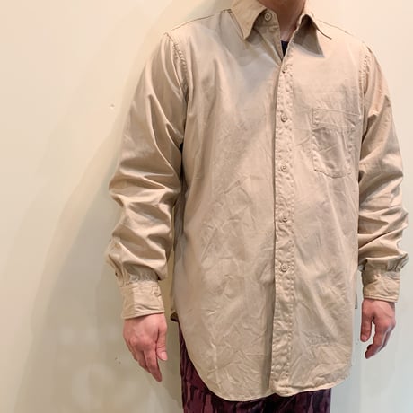 1960's US.ARMY Poplin L/S Shirt