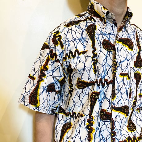 1960's DONEGAL Batik S/S Shirt