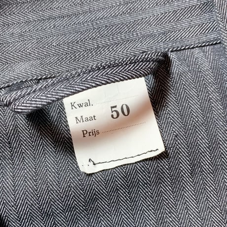 1950's Belgie Unknown Herringbone Jacket Deadstock