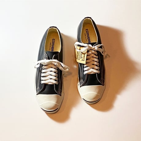 1990's CONVERSE JACK PURCELL Black Leather Low Deadstock