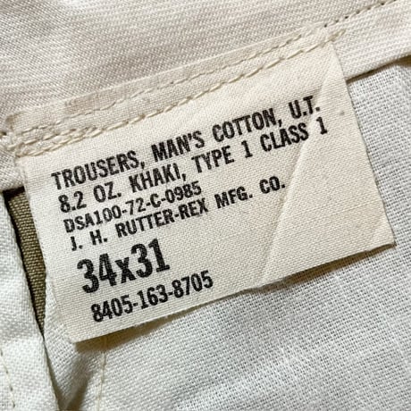 1970's US.ARMY Chino Trousers Deadstock
