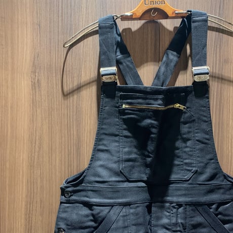 1940〜50's Le Favori Black Moleskin Overall Deadstock