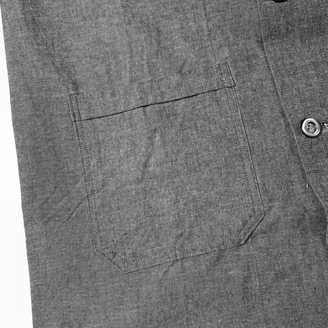 1970's〜 Italy Military Glay Chambray Mechanic Coat Deadstock
