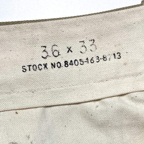 1950's US.ARMY Chino Trousers Deadstock
