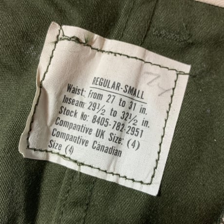 1960's US.ARMY M-65 Field Trousers Deadstock
