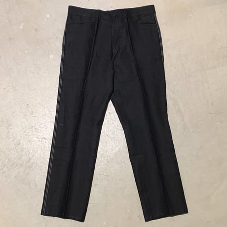 1950's VETRA Black Linen Trousers Deadstock