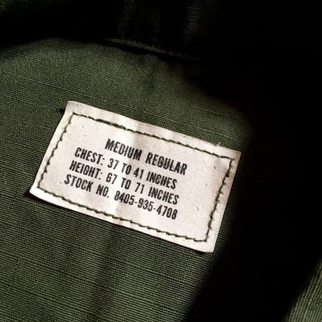 1960's US.ARMY Jungle Fatigue 4th Jacket Deadstock