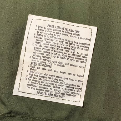 1970's US.ARMY M-65 Mods Coat Full Set Deadstock