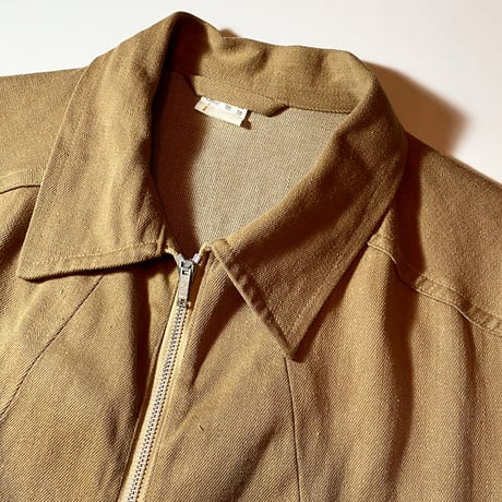 1970's British Brown Denim Prisoner Jacket Deadstock