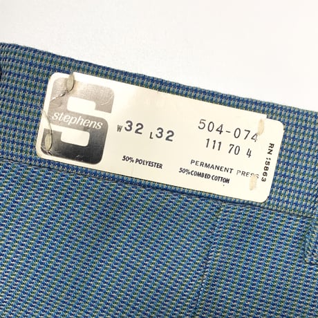 1960's Stephens Tapered Pants Deadstock