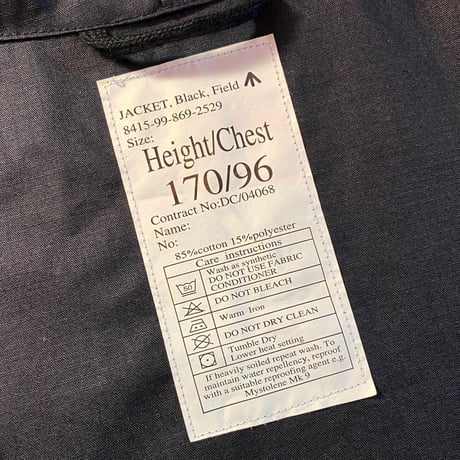 1990〜00's British SAS Black Field Jacket Deadstock