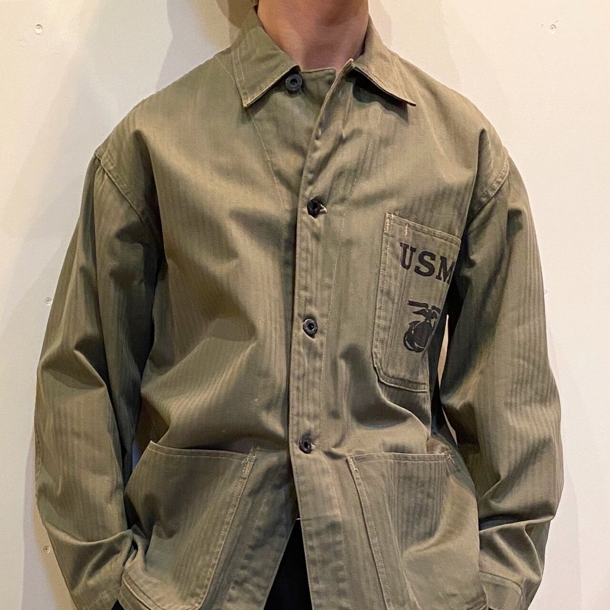 激レア　ヴィンテージ　40's USMC P-41 ヘリンボーンジャケット 1940's USMC P-41 Herringbone Jacket | Unwave