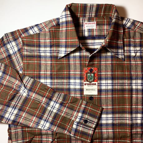 1960's McGREGOR Flannel L/S Shirt Deadstock