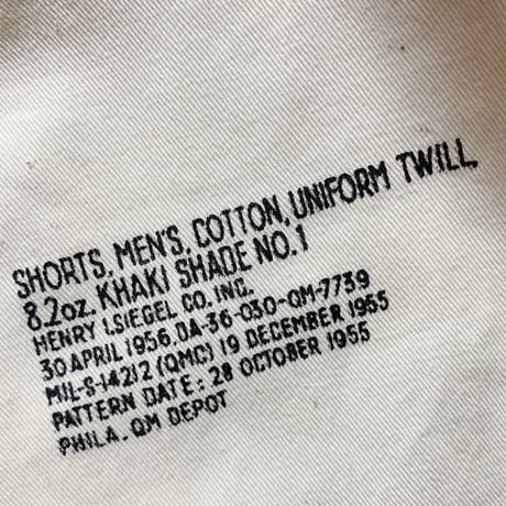 1950's US.ARMY Chino Short Pants