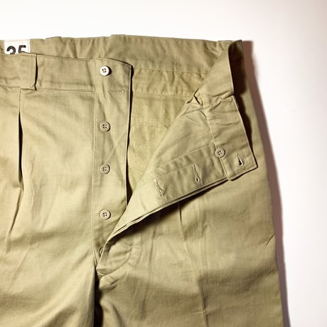 1950〜60's French Army M-52 Chino Trousers Deadstock