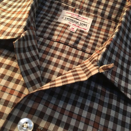 1960's J.SVOBODA SONS L/S Shirt Deadstock