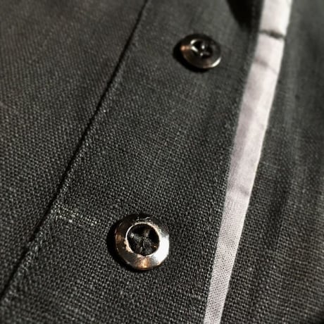 1930's French Indigo Linen Trousers Deadstock