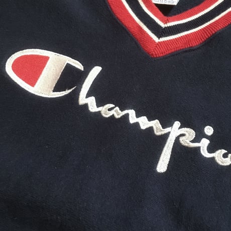1990's Champion Reverse Weave V-neck Sweat