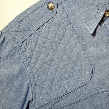1980's〜 Willis&Geiger Chambray Safari L/S Shirt